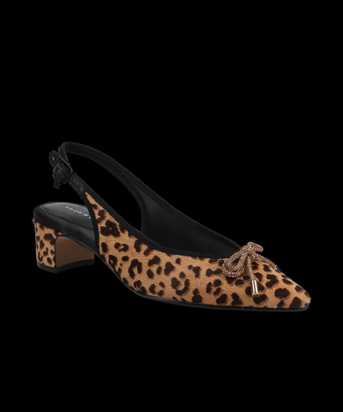 The Goldfinch 40 Slingback - Leopardprint Haircalf