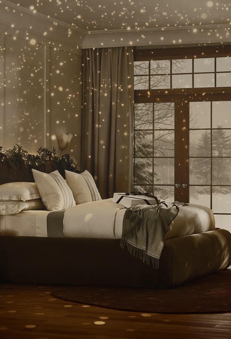 Luxury Organic Bedding, Sheets & Towels  — image from homepage