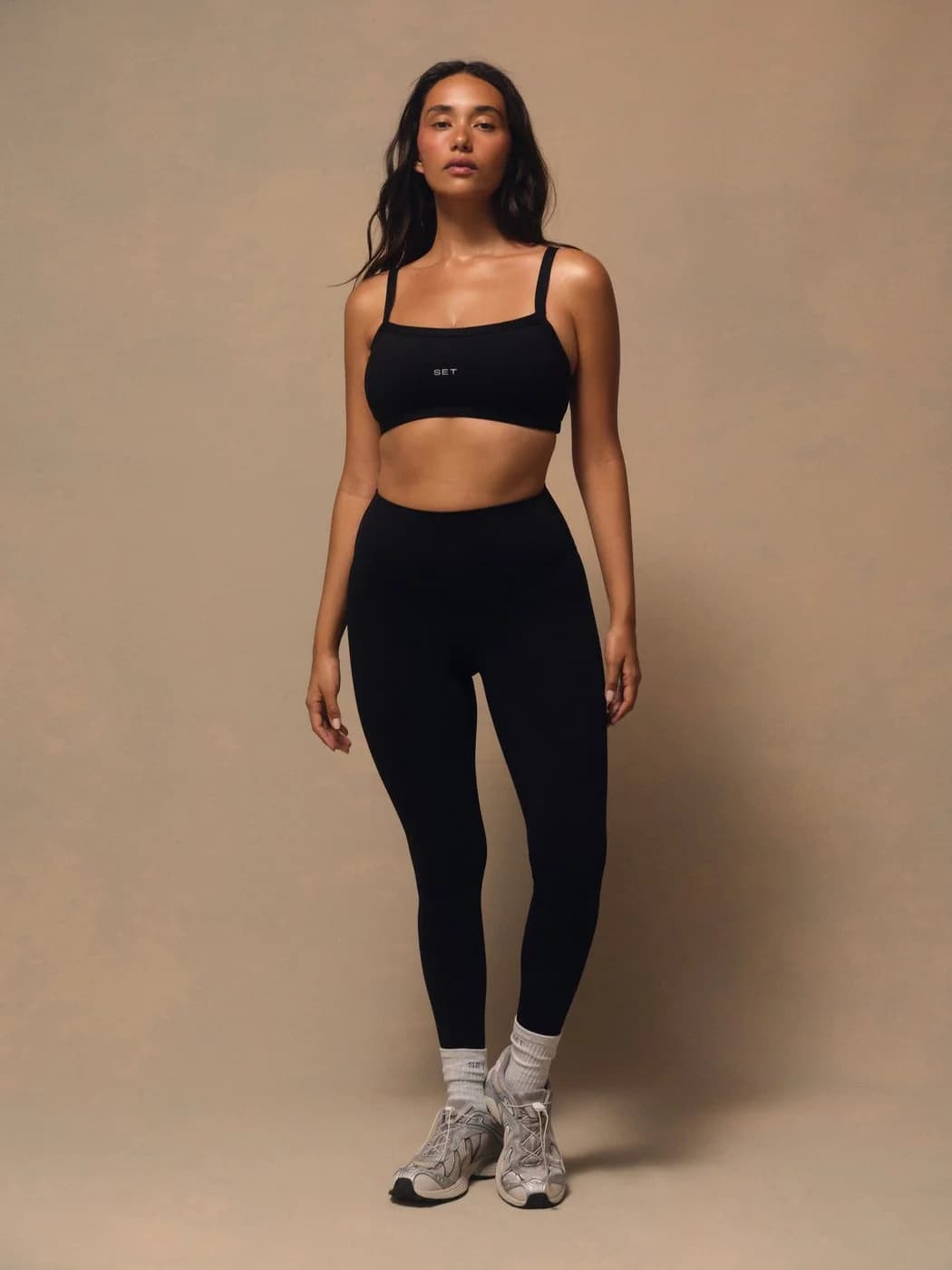 SPORTBODY® SPORTY HIGH-RISE LEGGINGS - ONYX