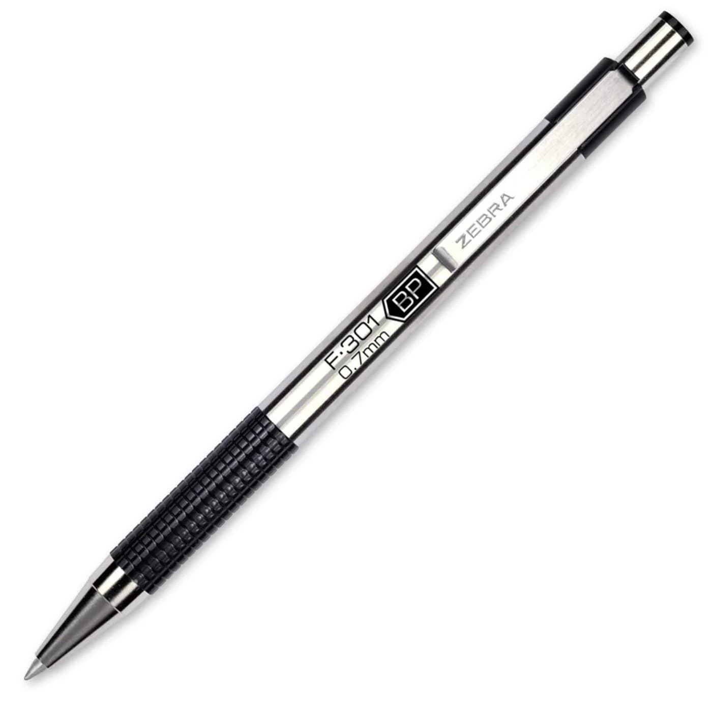 Zebra F-301 Stainless Steel Ballpoint Pen 0.7mm – Standard & Compact